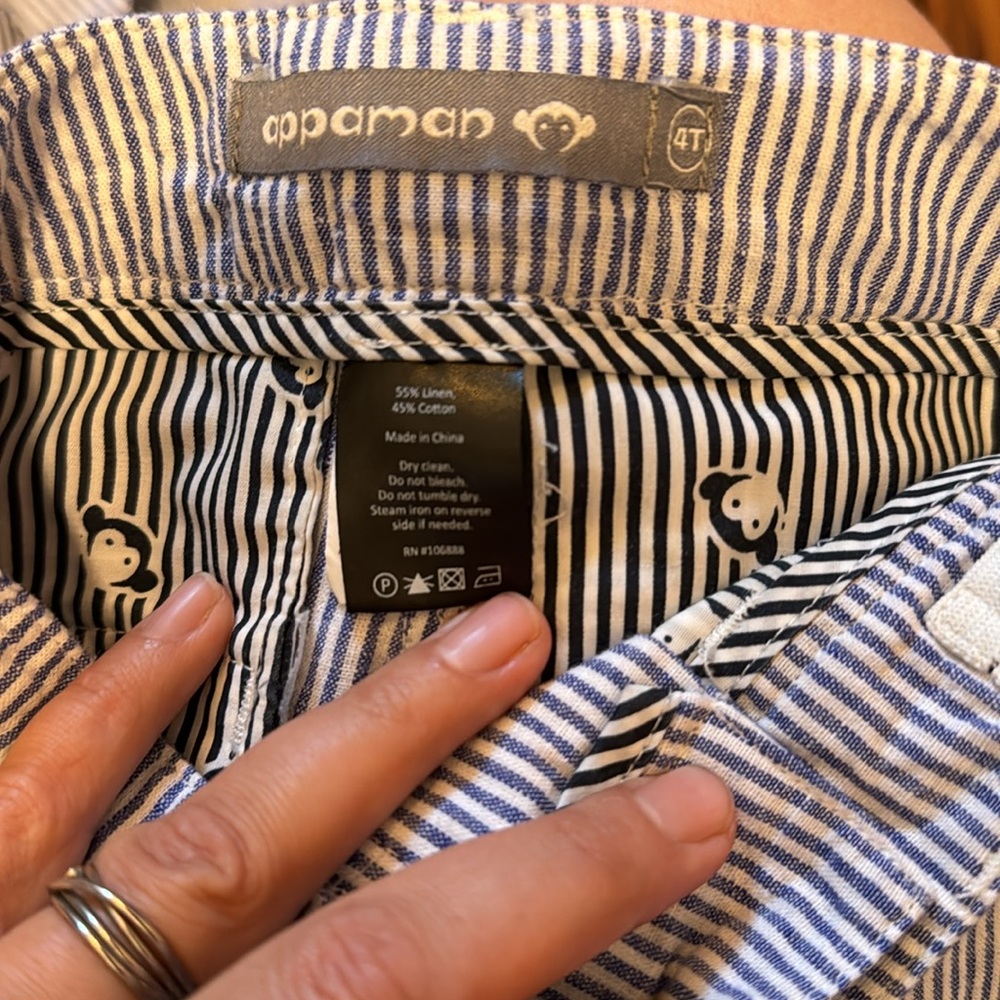 Appaman fine tailoring cabana stripe kids suit size 4T - Picture 4 of 4